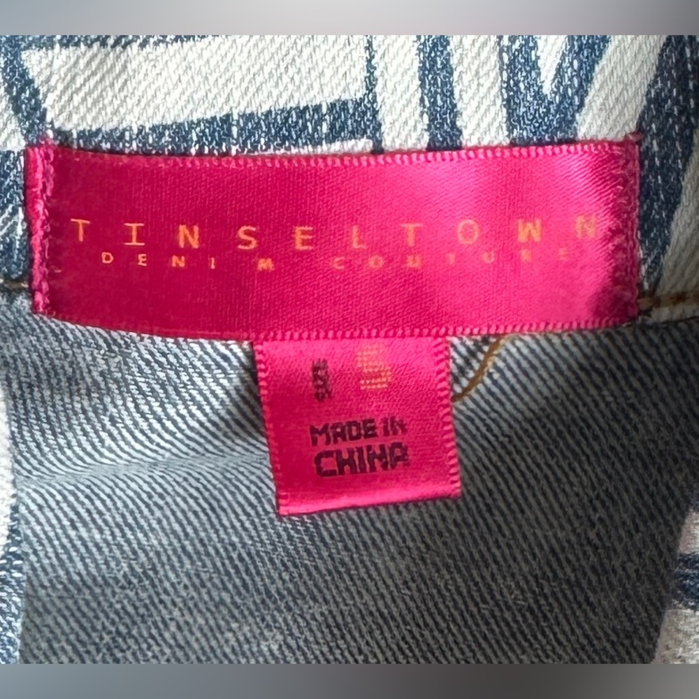 Tinseltown Denim Couture Blue Denim Vest (Small) - Picture 6 of 9
